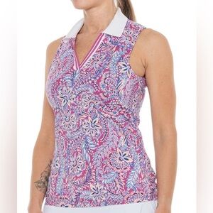 Tommy Bahama Women’s Sleeveless Golf and Tennis blouse SZ Large